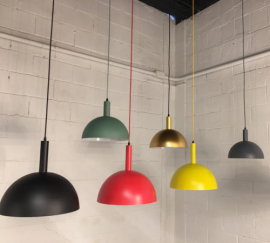 C�pula Meia Lua 30cm - Vermelho, Amarelo, Verde, Dourado, Cinza e Preto 