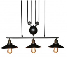Pendente Industrial Trio Loft Retro Vintage - Sem Lampada